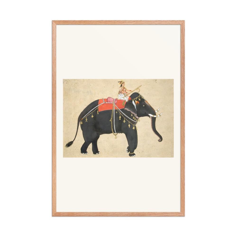 Elephant ridden by a female mahout — view 8