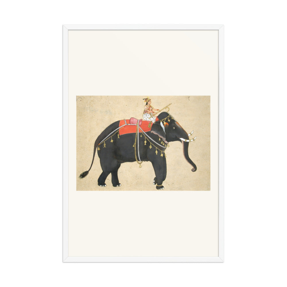 Elephant ridden by a female mahout — view 9