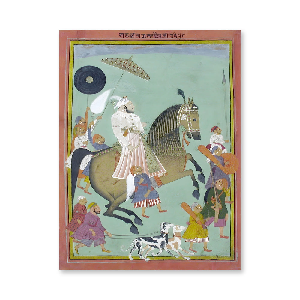 Equestrian portrait of Maharana Jagat Singh II — view 4