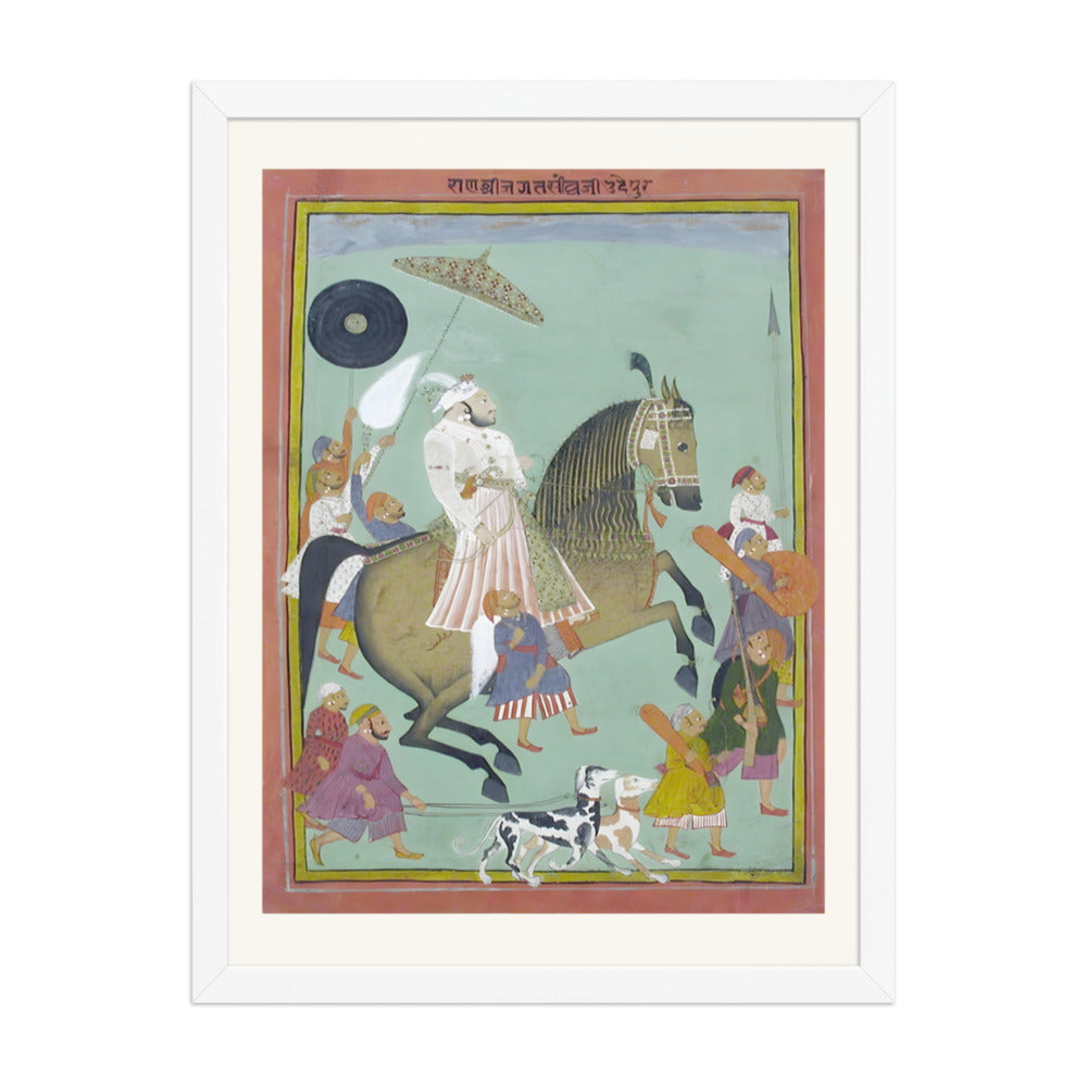 Equestrian portrait of Maharana Jagat Singh II — view 3