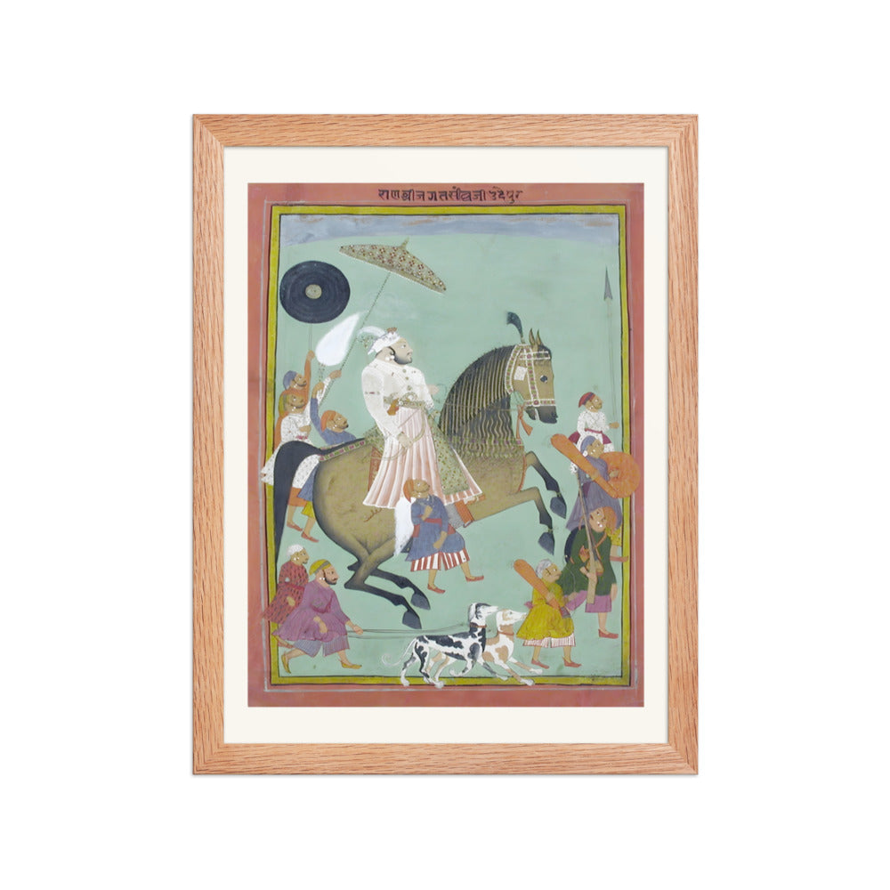 Equestrian portrait of Maharana Jagat Singh II — view 2