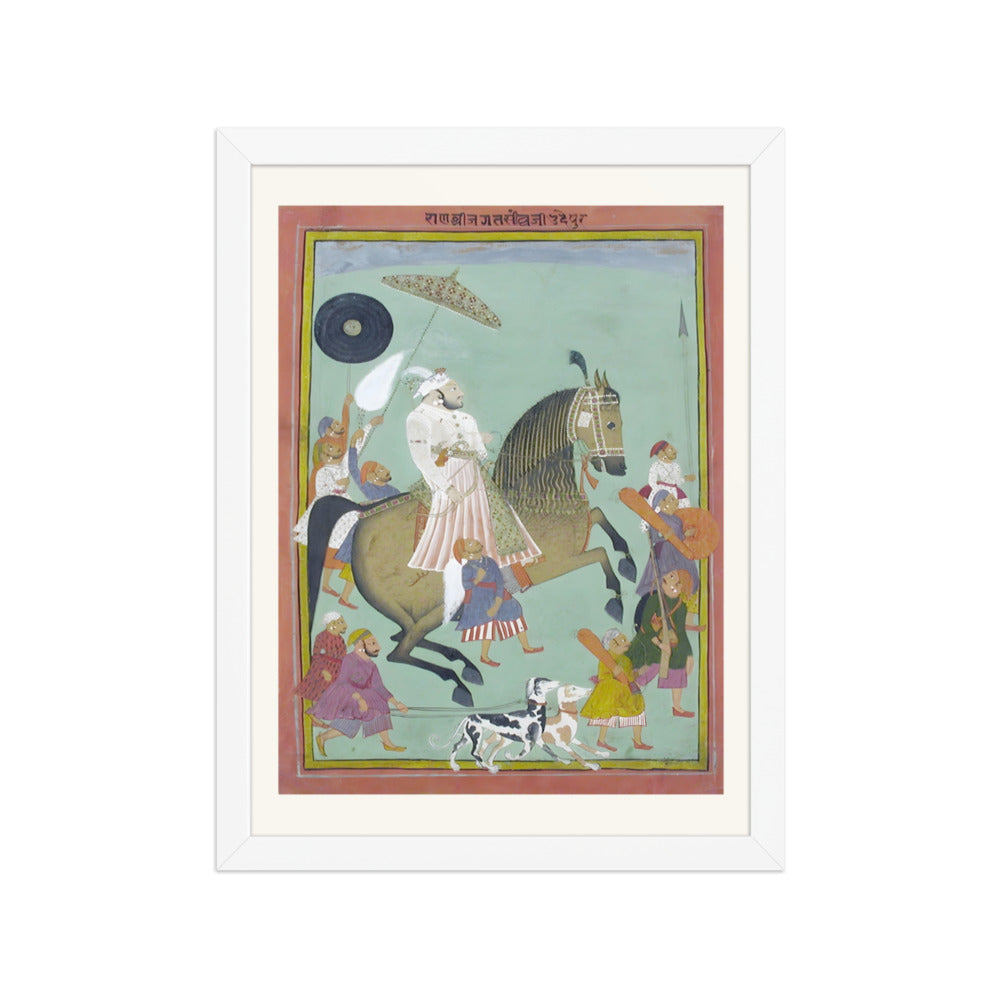 Equestrian portrait of Maharana Jagat Singh II — view 3