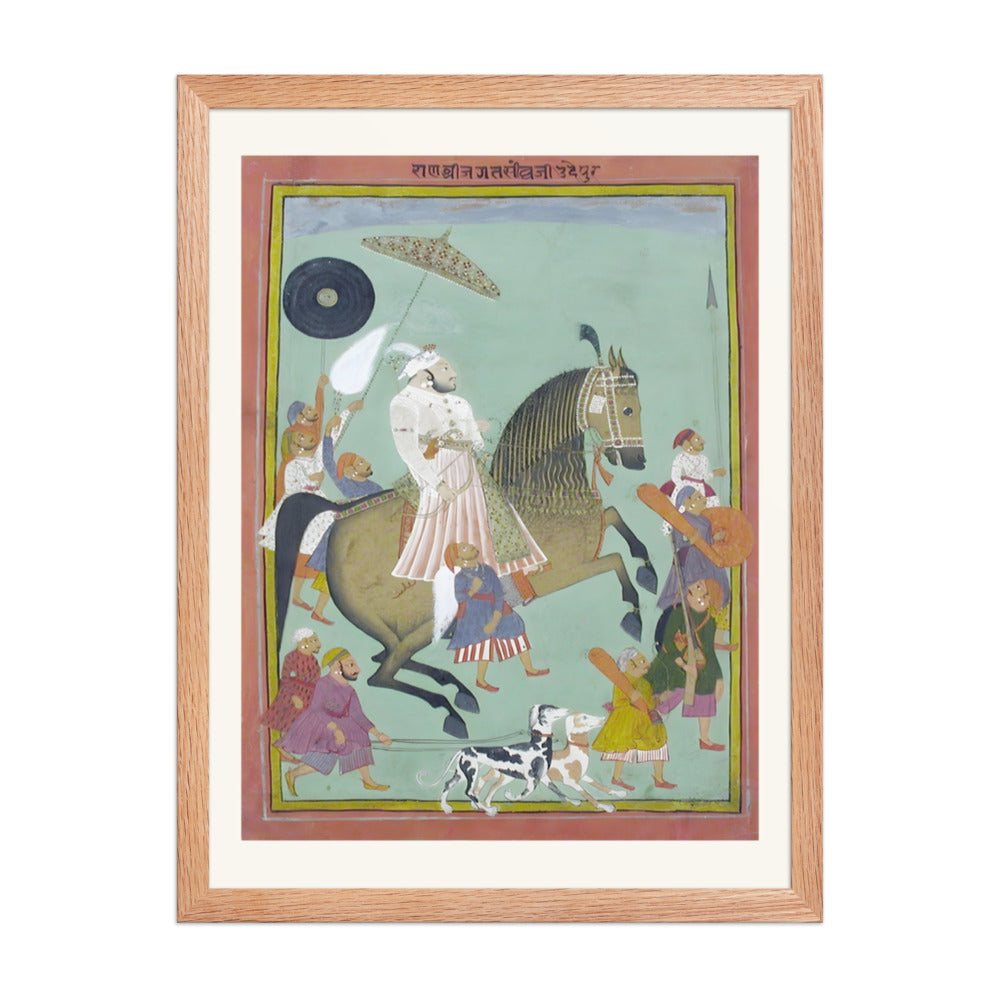 Equestrian portrait of Maharana Jagat Singh II — view 5