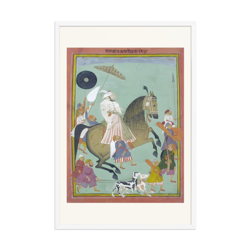 Equestrian portrait of Maharana Jagat Singh II — view 9