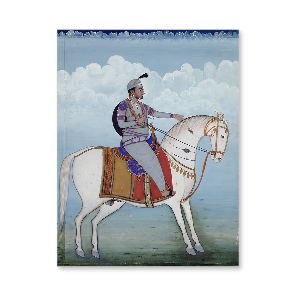 Equestrian portrait of a Sikh chief — view 4