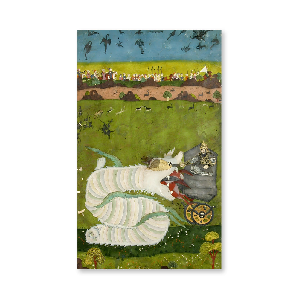 Isfandiyar attacks the dragon — view 4