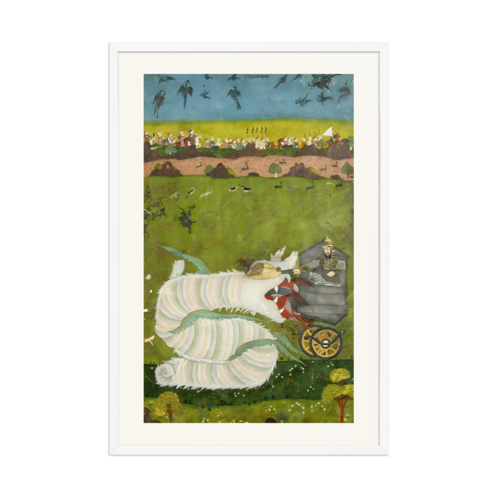 Isfandiyar attacks the dragon — view 9