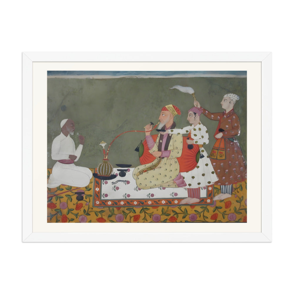 A Raja of Bilaspur in Conversation — Pahari Court Portrait — view 3