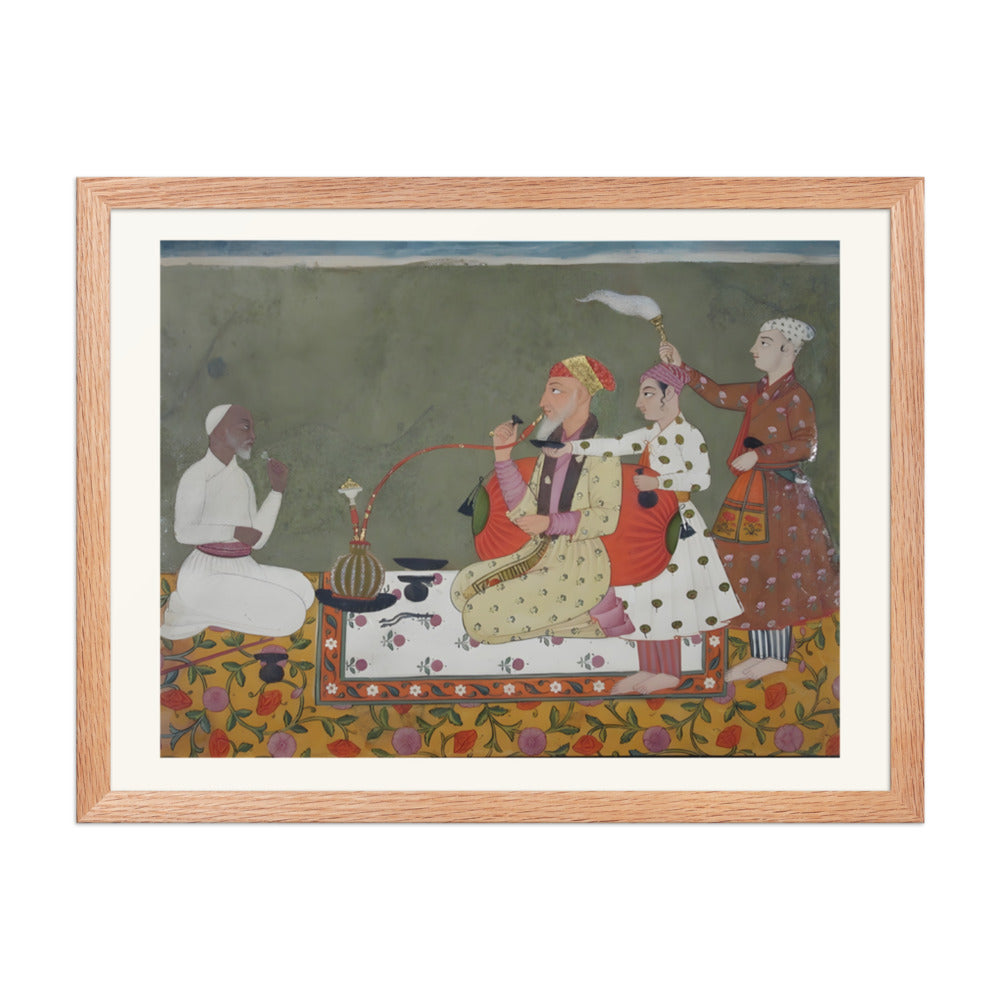 A Raja of Bilaspur in Conversation — Pahari Court Portrait — view 5
