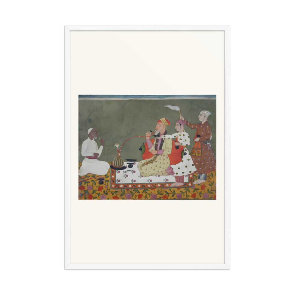 A Raja of Bilaspur in Conversation — Pahari Court Portrait — view 9