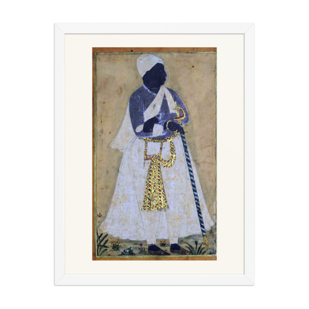 A Standing Attendant with a Staff — Mughal Study, c. 1620 — view 3