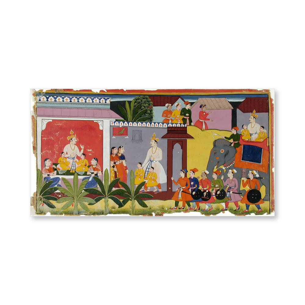 A Prince Arrives by Elephant — Rajput Procession — view 4