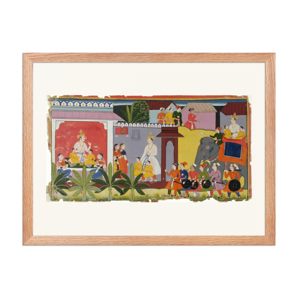 A Prince Arrives by Elephant — Rajput Procession — view 2