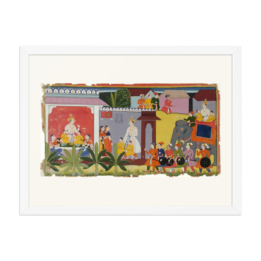 A Prince Arrives by Elephant — Rajput Procession — view 3