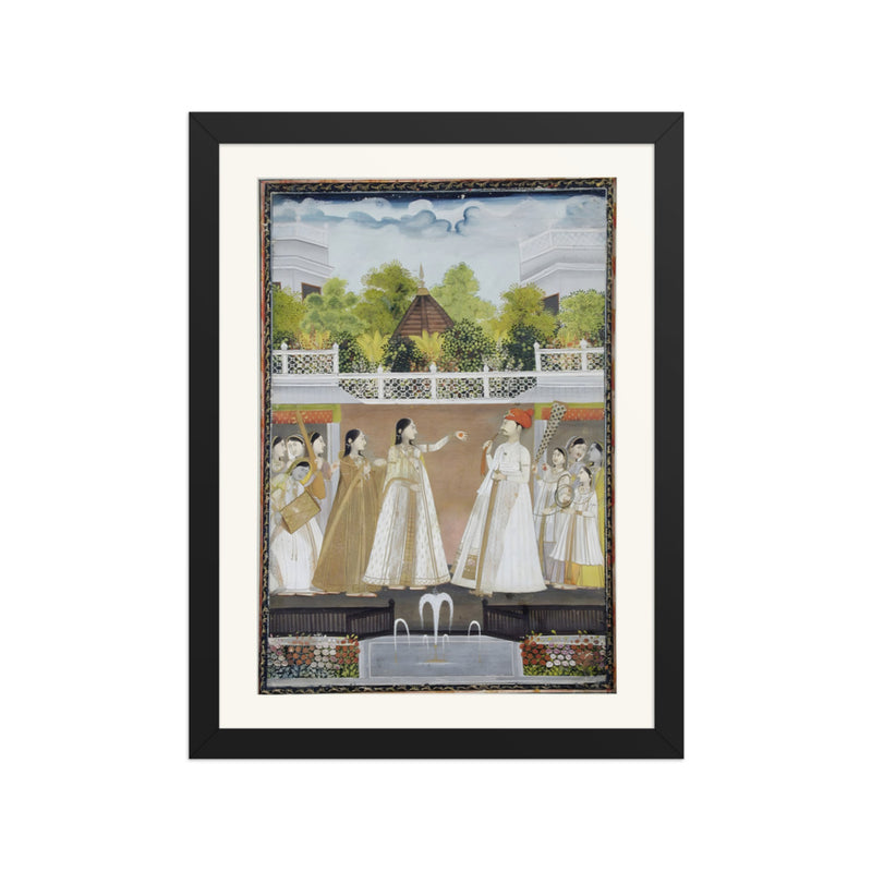 Lovers in the Royal Garden — Rajput Idyll