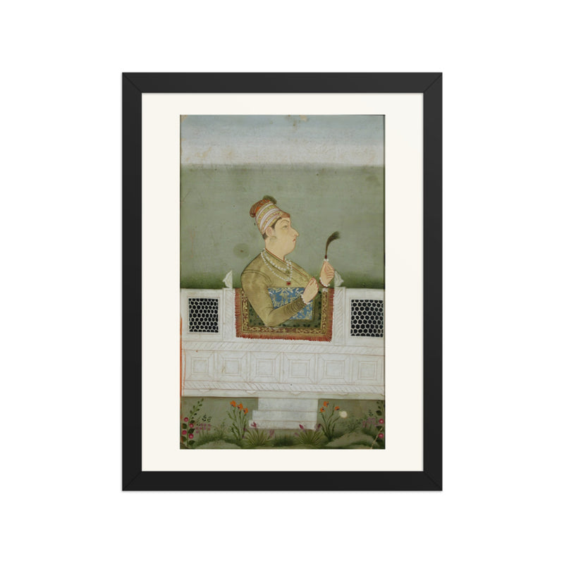 A Ruler with a Jewelled Aigrette — Jharokha Portrait