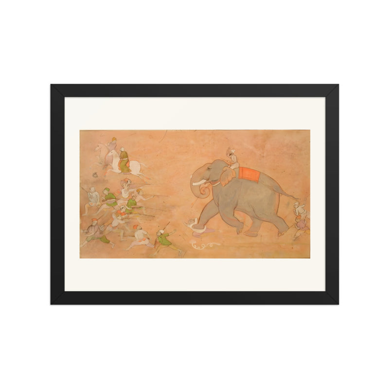 A War Elephant Scatters the Musketeers