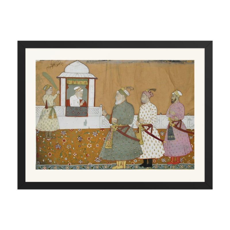 Emperor Aurangzeb in His Pavilion — Mughal Court