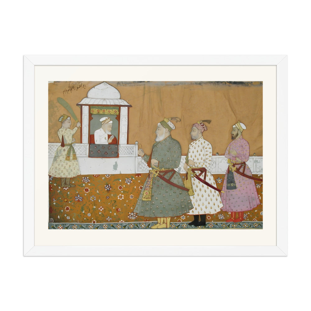 Emperor Aurangzeb in His Pavilion — Mughal Court — view 3