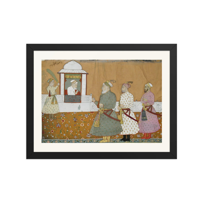 Emperor Aurangzeb in His Pavilion — Mughal Court