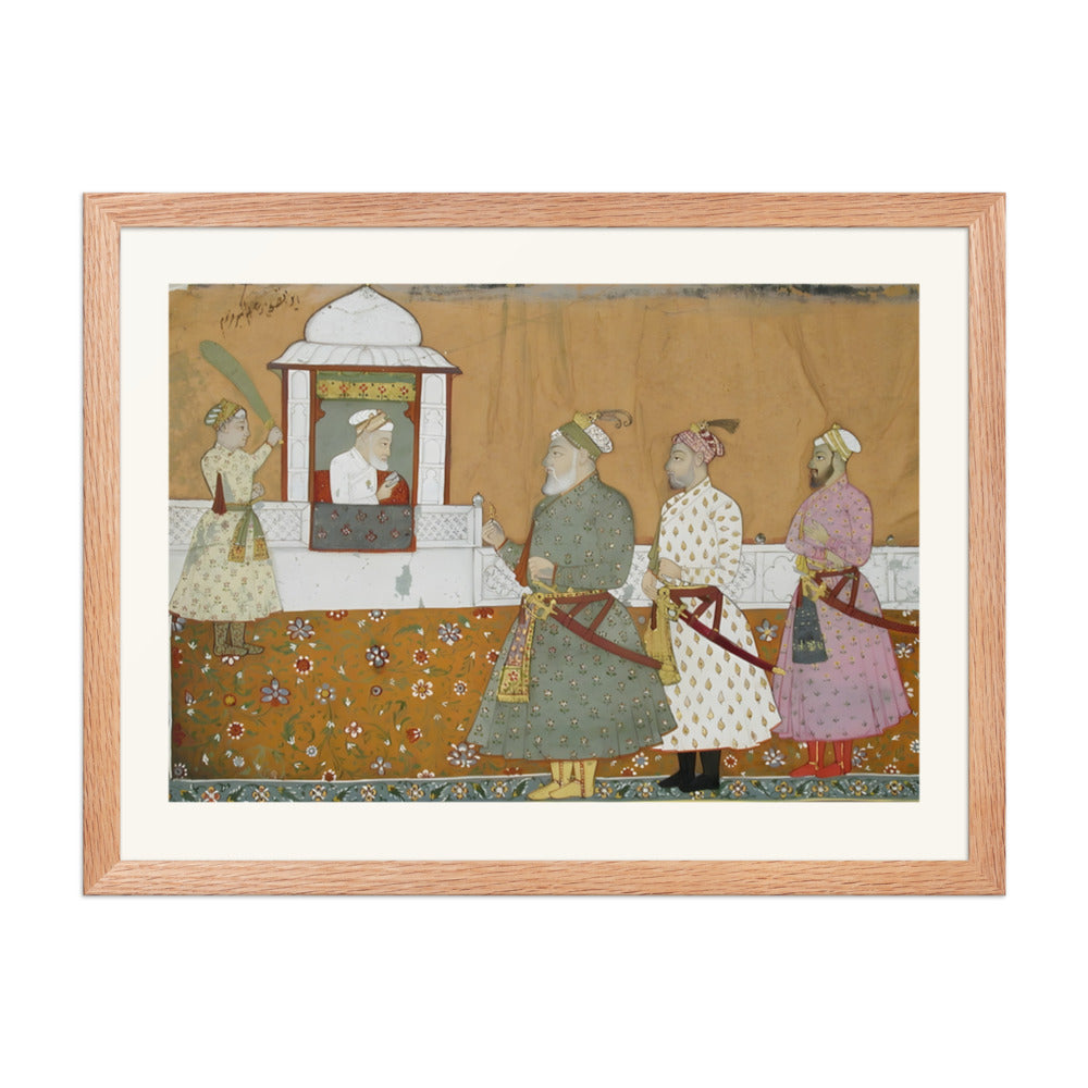 Emperor Aurangzeb in His Pavilion — Mughal Court — view 5
