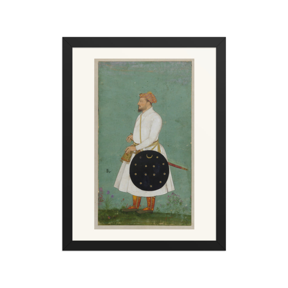 Portrait of Asalat Khan — Restored Mughal Wall Art — view 2