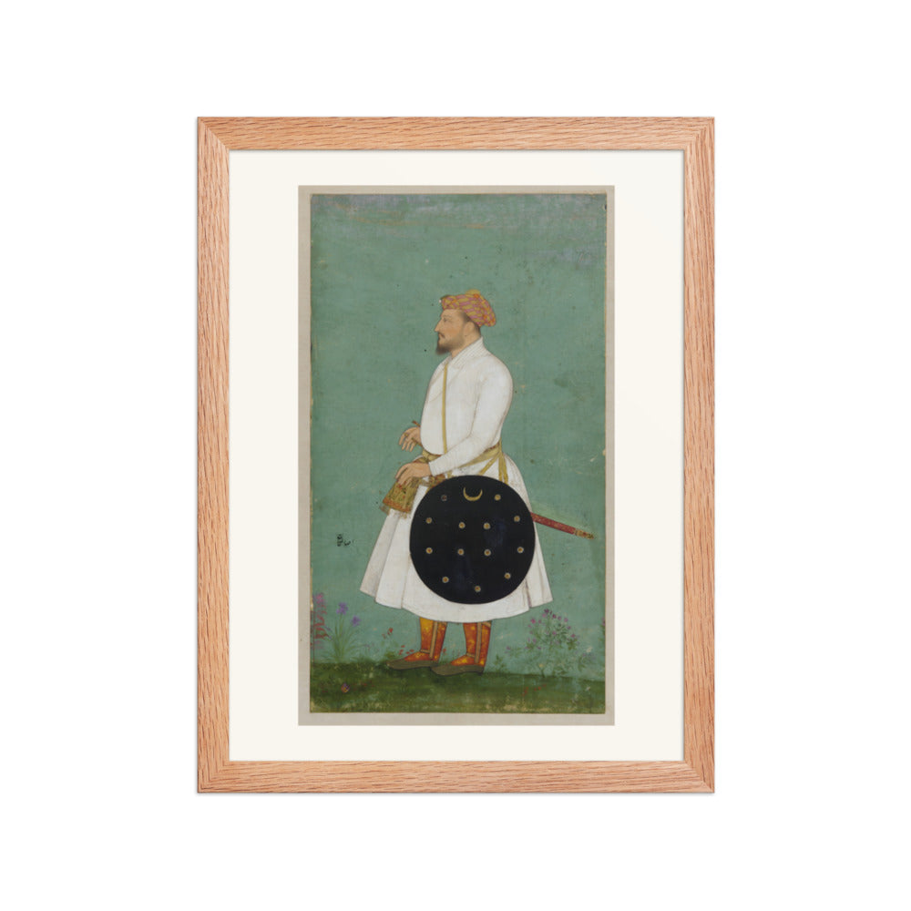 Portrait of Asalat Khan — Restored Mughal Wall Art — view 4