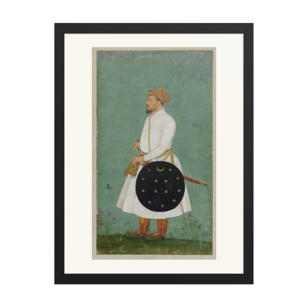 Portrait of Asalat Khan — Restored Mughal Wall Art — view 1