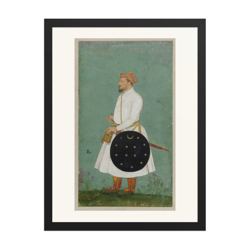 Portrait of Asalat Khan — Restored Mughal Wall Art