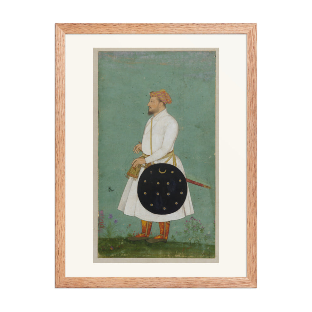 Portrait of Asalat Khan — Restored Mughal Wall Art — view 3