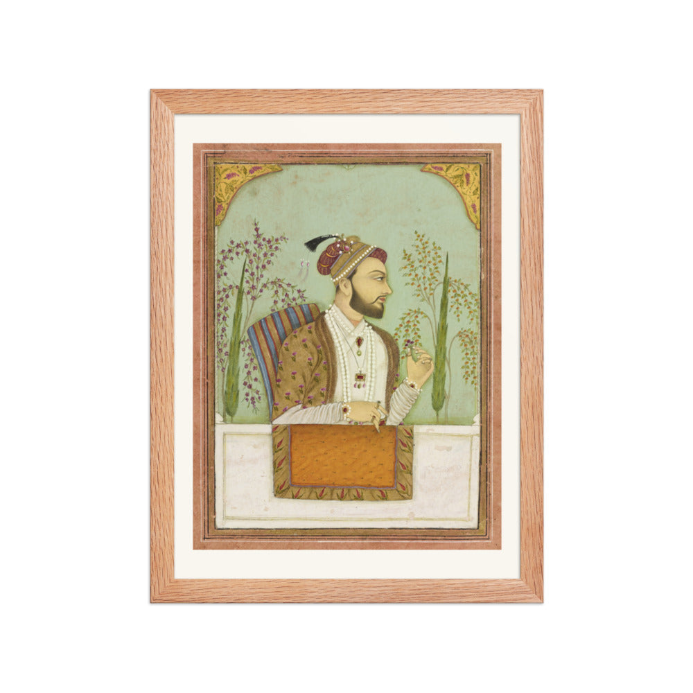 A Mughal Nobleman — Restored Mughal Wall Art — view 4