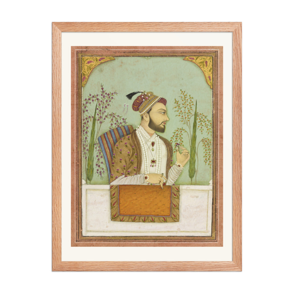 A Mughal Nobleman — Restored Mughal Wall Art — view 3