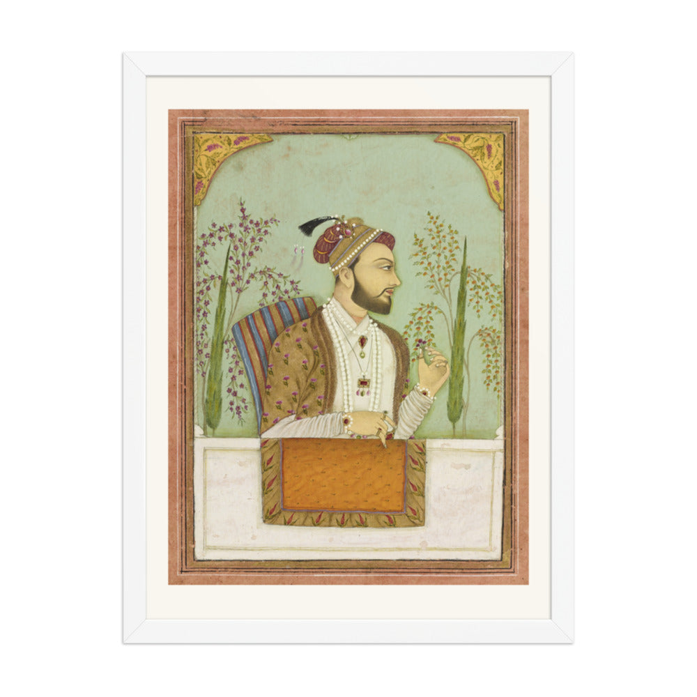 A Mughal Nobleman — Restored Mughal Wall Art — view 5
