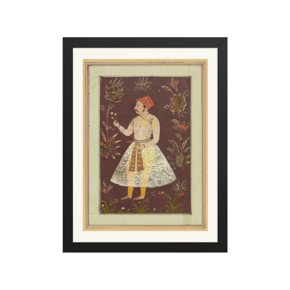 A Rajput Nobleman — Restored Rajput Wall Art — view 2