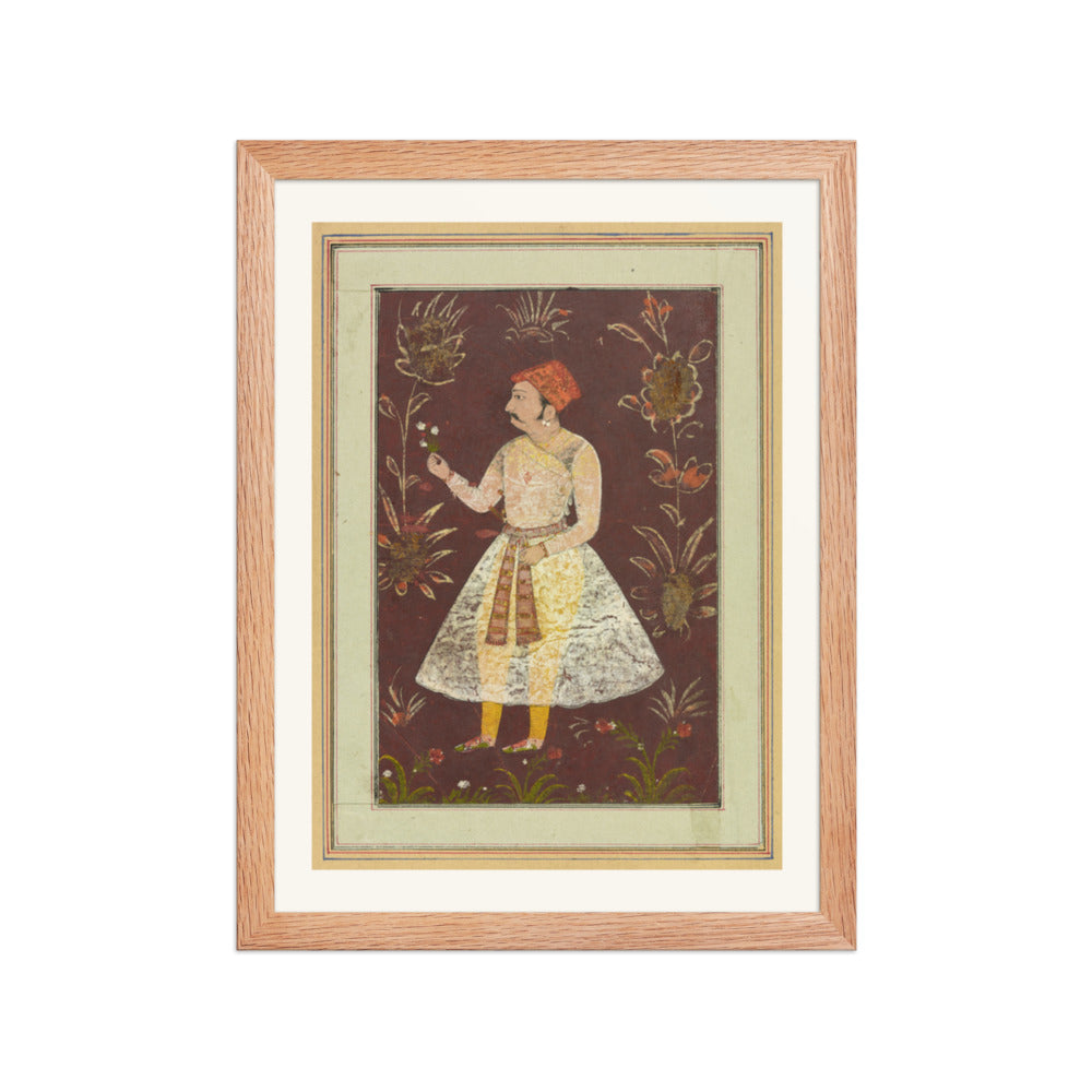 A Rajput Nobleman — Restored Rajput Wall Art — view 4