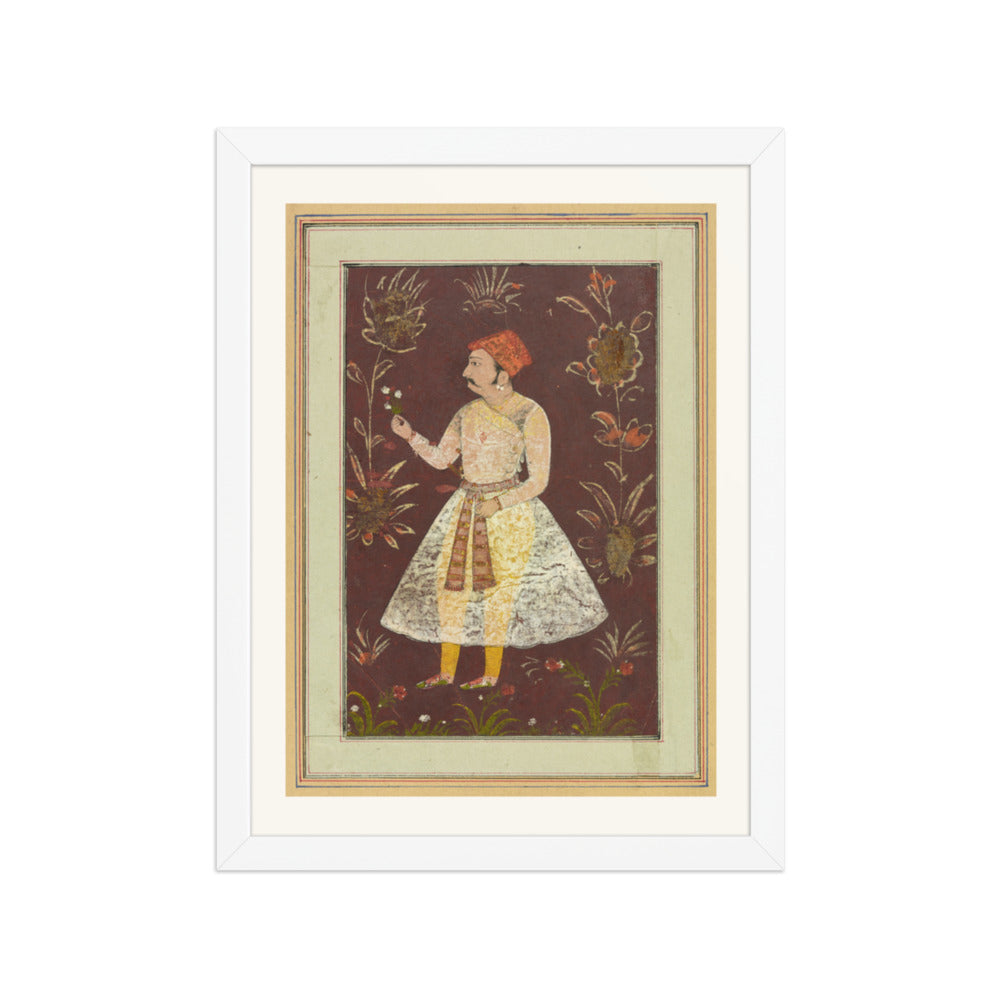 A Rajput Nobleman — Restored Rajput Wall Art — view 6
