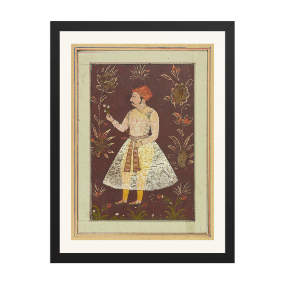 A Rajput Nobleman — Restored Rajput Wall Art — view 1