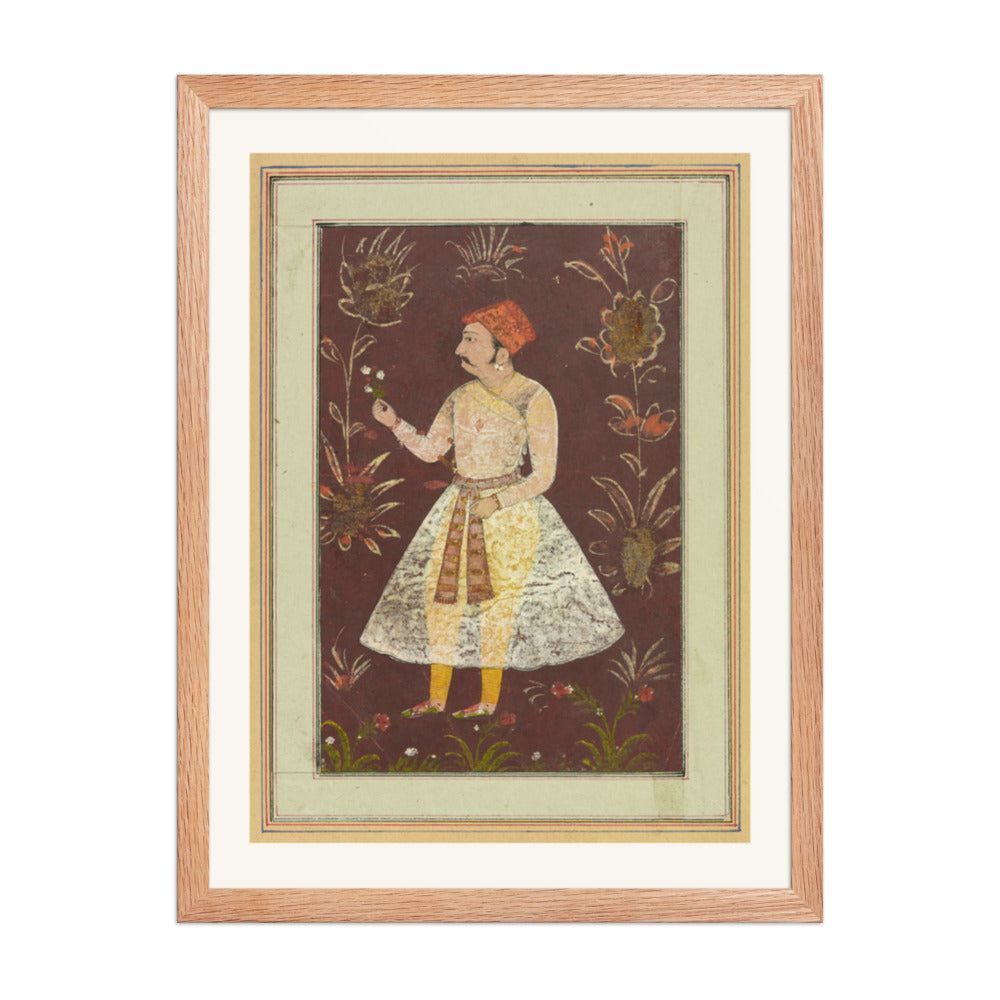 A Rajput Nobleman — Restored Rajput Wall Art — view 3