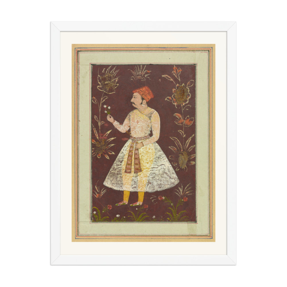 A Rajput Nobleman — Restored Rajput Wall Art — view 5
