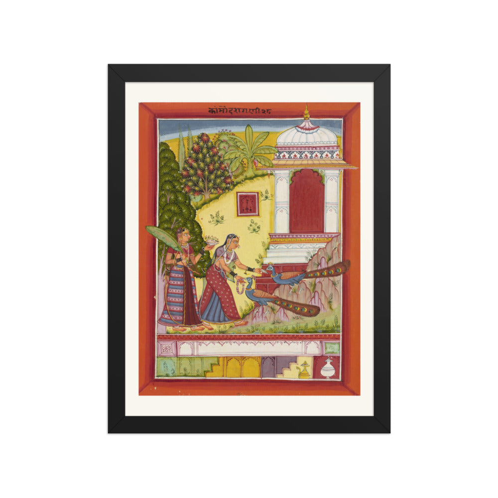 Kanrod Ragini — Ragamala Folio — Restored Rajput Wall Art — view 2