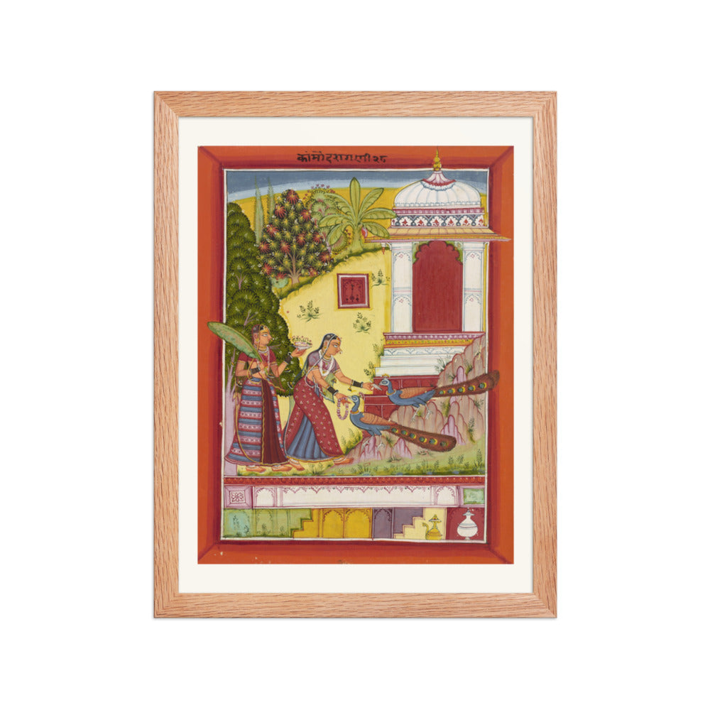Kanrod Ragini — Ragamala Folio — Restored Rajput Wall Art — view 4