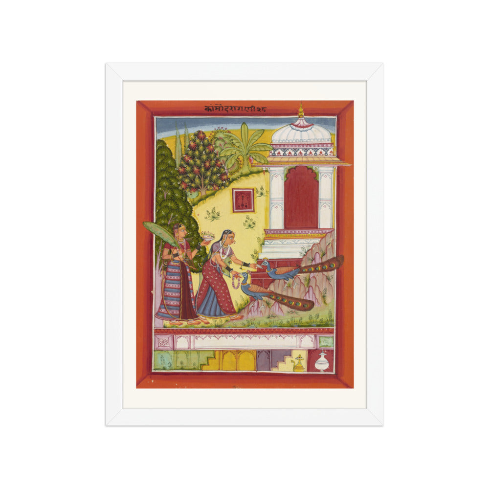 Kanrod Ragini — Ragamala Folio — Restored Rajput Wall Art — view 6