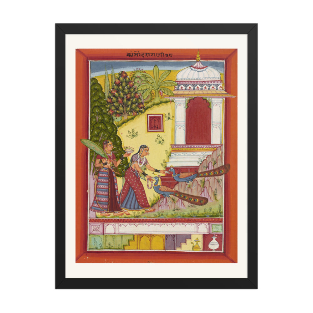 Kanrod Ragini — Ragamala Folio — Restored Rajput Wall Art — view 1