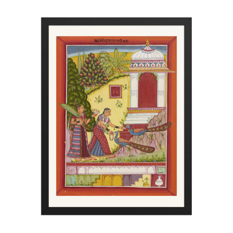 Kanrod Ragini — Ragamala Folio — Restored Rajput Wall Art