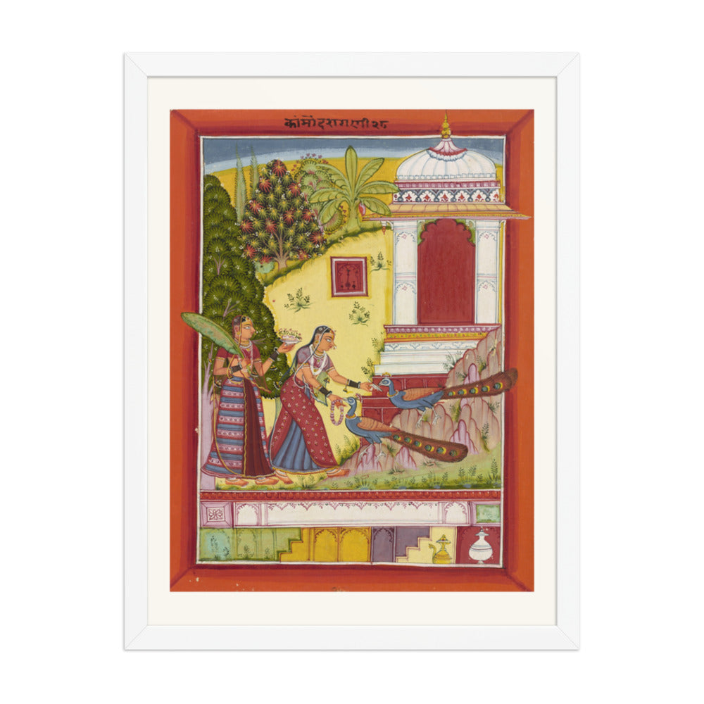 Kanrod Ragini — Ragamala Folio — Restored Rajput Wall Art — view 5