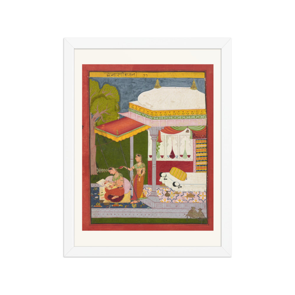 Dhanashri Ragini — Ragamala Folio — Restored Rajput Wall Art — view 6