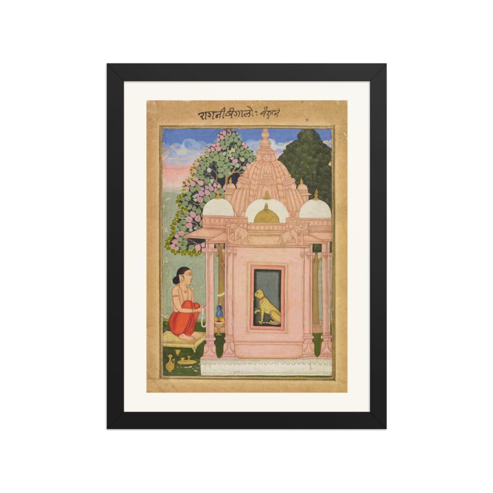 Bangali Ragini — Ragamala Folio — Restored Rajput Wall Art — view 2