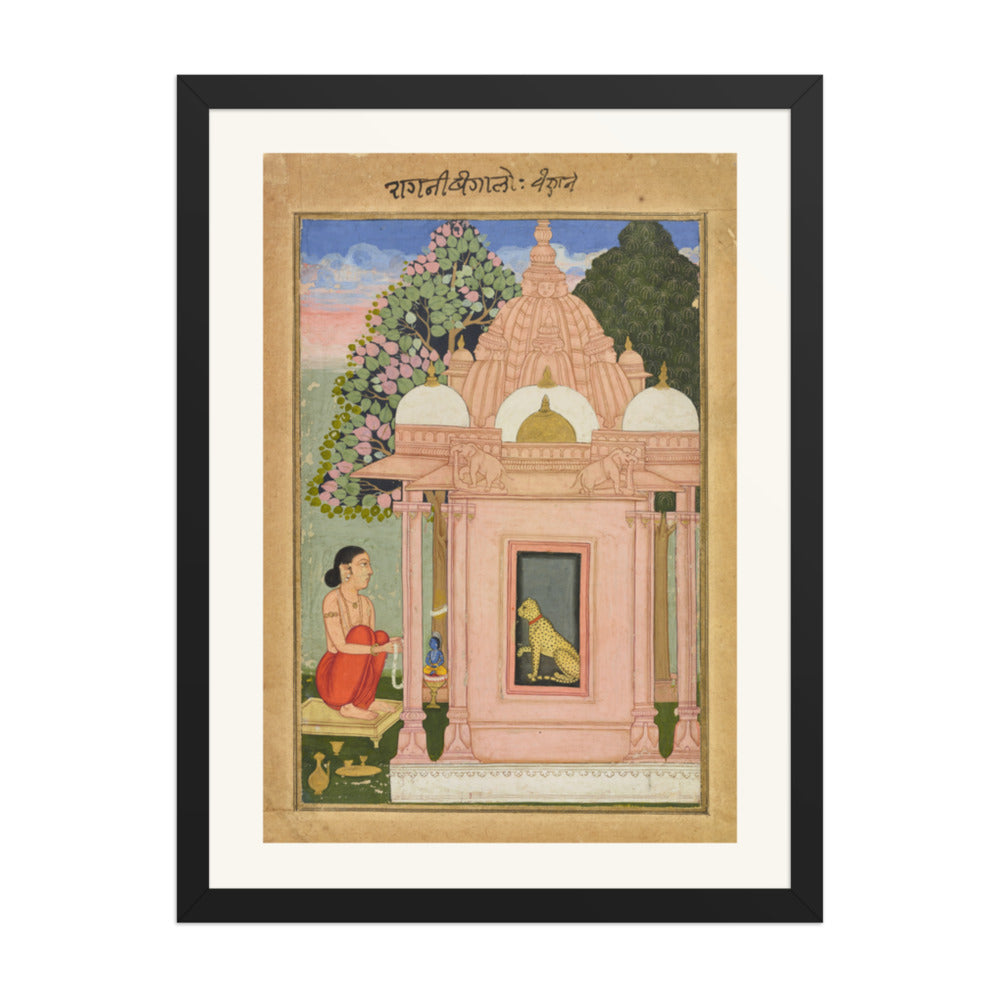 Bangali Ragini — Ragamala Folio — Restored Rajput Wall Art — view 1