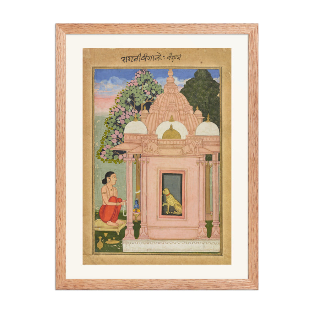 Bangali Ragini — Ragamala Folio — Restored Rajput Wall Art — view 3