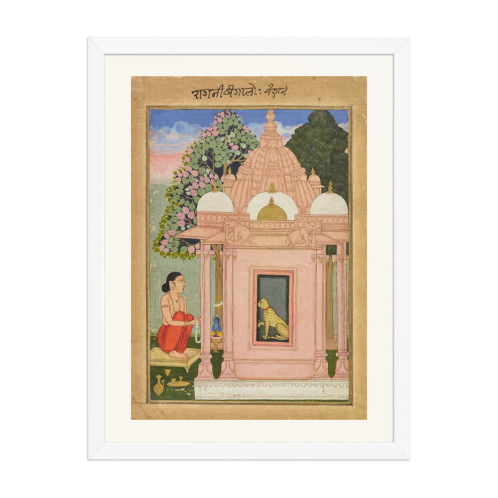 Bangali Ragini — Ragamala Folio — Restored Rajput Wall Art — view 5